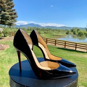 Christian Louboutin Black Patent Leather Heels